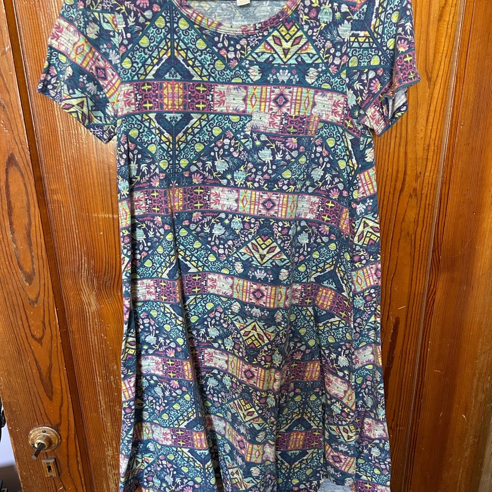 Colorful Geometric Pattern Dress